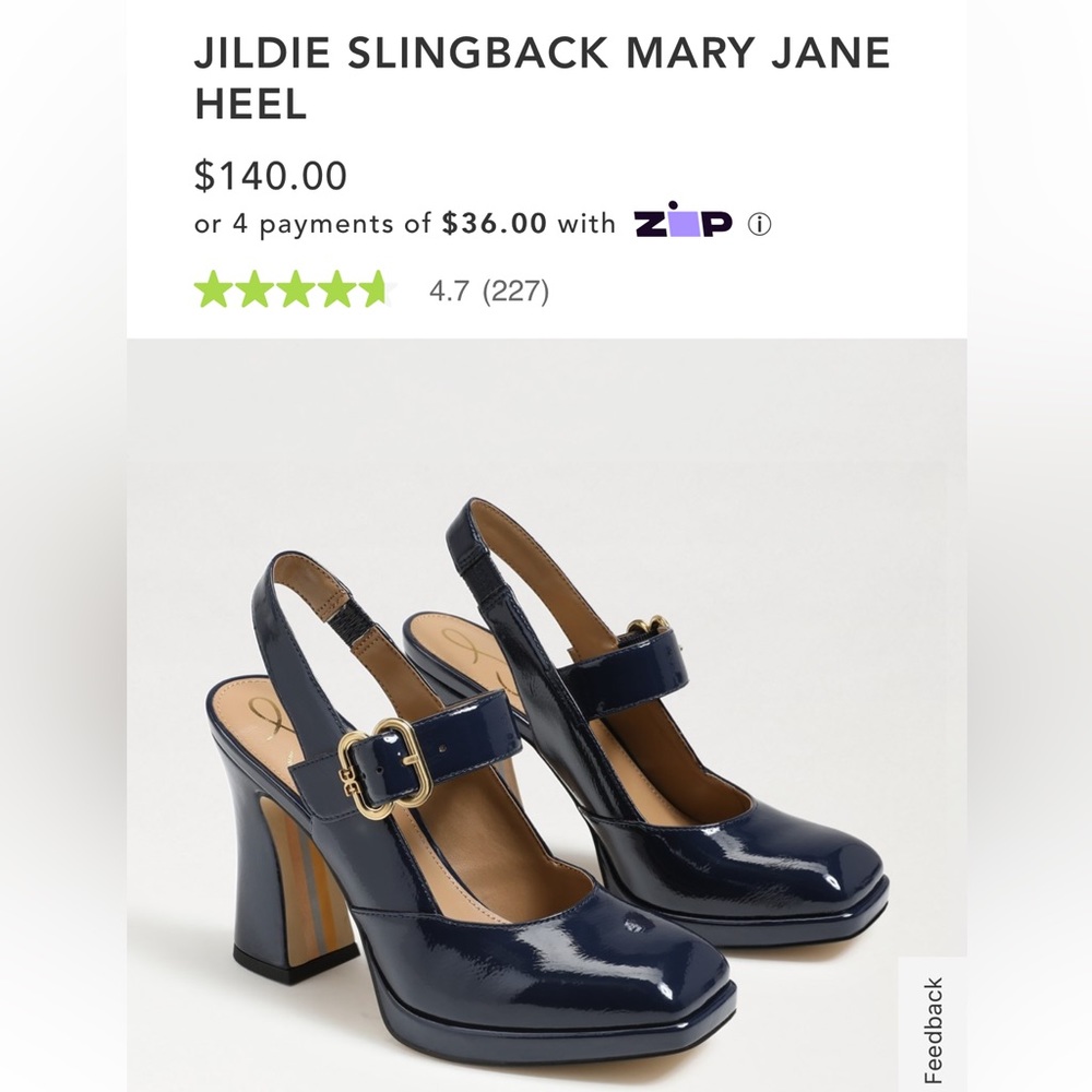 Sam Edelman Mary Jane heel